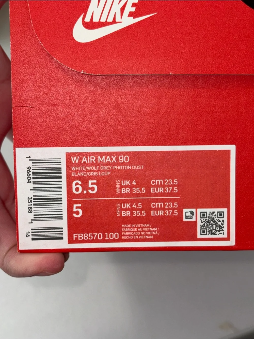 Nike Women’s Air Max Sneakers in White, Light Blue & Gray